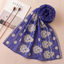 Royal Iris Embroidered Chiffon Scarf | Khan Scarves