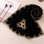 Midnight Velvet Golden Heirloom embroidered chiffon scarf by Khan Scarves