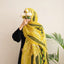 Sunshine Verdure embroidered scarf in premium swiss voile lace fabric