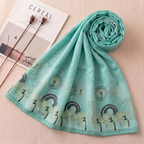 The Orchard Collection Embroidered Chiffon Scarf | Khan Scarves