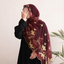 Tissu en dentelle Suisse Voile Héritage Bourgogne Royal | Khan Scarves