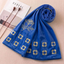 Floral Symphony embroidered chiffon scarf with floral embroidery