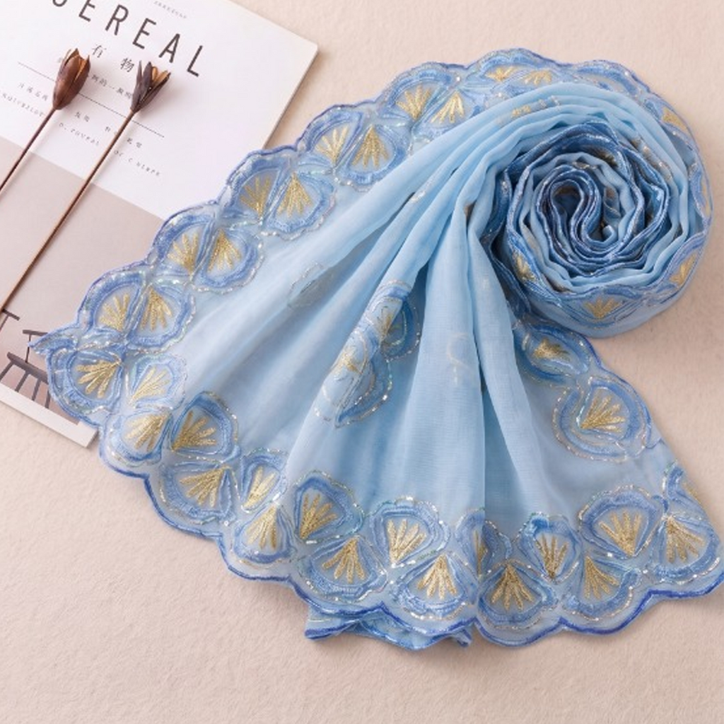 Premium chiffon embroidered dupatta
